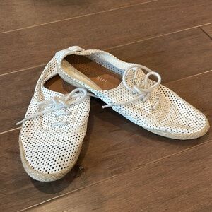 Madden Girl white laser cut shoes size 7